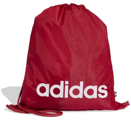 adidas Unisex LINEAR Gymsack, Active Maroon/White, One Size