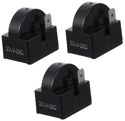 Yardenfun 3pezzi Relè Avviamento Per Frigorifero Pin Ohm Parte Ricambio Per Frigorifero Compressori Congelatori