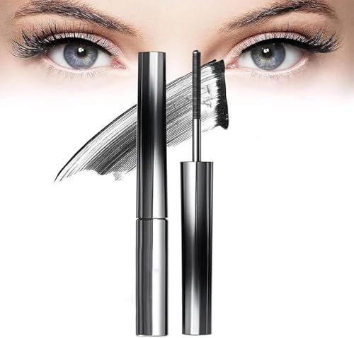 Judy Doll 3D Curling Eyelash Iron Mascara - 2025 New Magic Lash Mascara, Washable Extra Slim Metal Bristleless Mascaras, Waterproof, Long Lasting, No Clumping, No Flaking (Black)