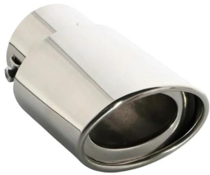 CRJIMX Auto Zubehör Auspuffrohr Schalldämpfer Endrohr Für B&MW E82 E87 E63 E64 F06 6er-Reihe 1 E81 F12 F13 M6(Silber,Gerade)
