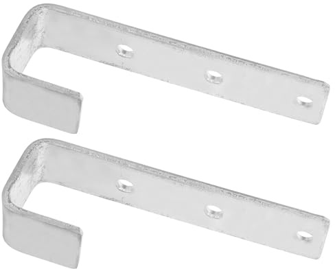 TOPPERFUN Ganci Supporto Robusto e Affidabile per Scaletta Letto a Soppalco in Ferro Argento 2 Pezzi per Accessori Cameretta Ragazzi
