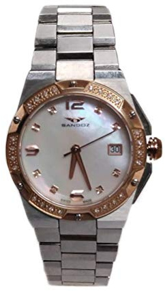 Sandoz 81266-90 Reloj Mujer Tamaño 34 mm Cuarzo Suizo Acero Brazalete