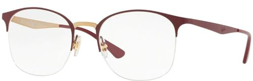 Ray-Ban Damen 0RX6422 Brillengestelle, Gold (Pink On Top Matte Bordeaux), 49