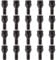 Ellis Excellence Set of 20 Alloy Wheel Bolts, M12 x 1.5, Tapered Seat, 26mm Thread, Compatible With Pre 2012 BMW Cars (Black)