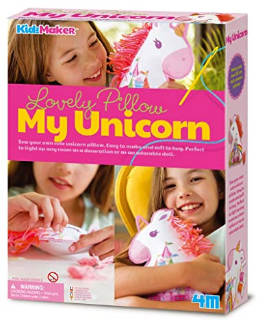 4M 404744 My Lovely Unicorn Pillow, Multi