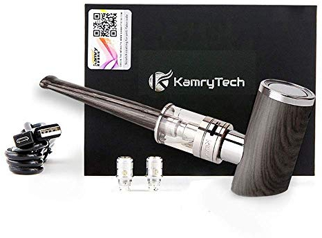 Kamry K1000 Plus 30W Epipe Kit mit Sub Ohm X6 Plus Tank & Errichtet in 1000mah Batterie Komplettes Kit Riesige Vape, Nikotinfrei MEHRWEG (Holz schwarz)