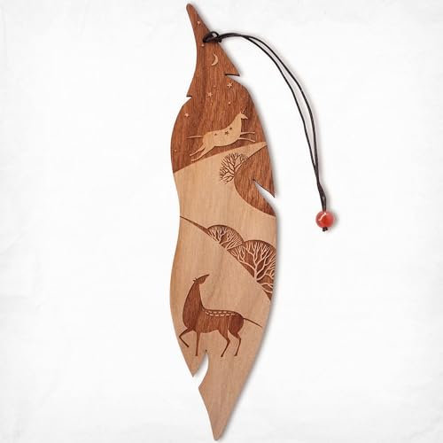 Personalisiertes Lesezeichen aus Holz, Traum des Pferdes, MinaturArt