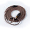KBEAR 16 Core Balanced Oxygen free Copper Replacement Cable, Brown MMCX Detachable Earphone Cable Replacement Earphone Wire for Shure 846 535 215 315 425 MAGAOSI K5 LZA4 A5 (2.5mm, MMCX)