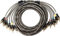 AUDIO SYSTEM Z-EVO 5.OM-6 Cinchkabel/RCA Cable HIGH Performance 5 Meter 6-Fach