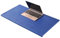 Büro Schreibtischunterlage aus Leder, großes Mauspad mit Kantenschutz, wasserdicht, glatte Schreibunterlage für Laptop-Tastatur, 80 x 40 cm, Blau