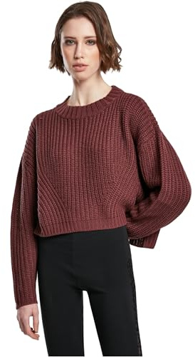 Urban Classics Ladies Wide Oversize Sweater Cherry 3XL
