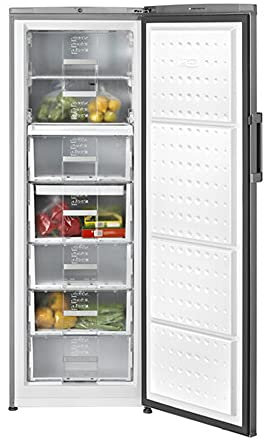 Teka TGF3 270 X - Congelador Full No Frost de 171 cm, 1 Puerta y 7 Compartimentos, Puerta Antihuella, Capacidad Total 290 L, Sistema Antibacterias, Color Acero Inoxidable
