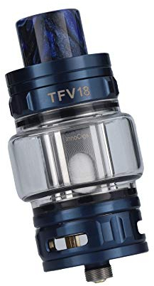 Smok TFV18 Tank Clearomizer, 7,5ml, Top-Filling, Subohm-fähig, Smok Verdampfer für E Zigarette - Farbe: blau