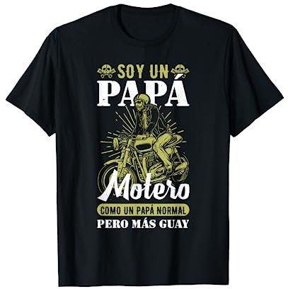 Soy Un Papa Motero Camiseta Para Abuelo Y Papa Motero Camiseta