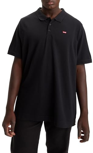 Levi's Big & Tall Housemark Polo, T-Shirt para Hombre, Mineral Black, XL