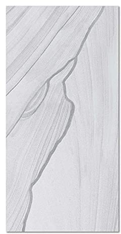 Panorama Vinylteppich Grauer Marmor - 60x110 cm - Waschbar rutschfest Küchenteppich