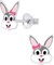 FIVE-D Kinder Ohrringe Ohrstecker Hase 925 Sterling Silber Ostern (Bunny)