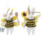 Gisela Graham Frühlings-/Osterdekoration aus Wollmischung, 13 cm, Hase oder Maus als Hummel