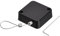 sourcing map Retractable Cable Lock with Self-Adhesive, Remote Control Security Lock Anti-Lost 2m Rope Hardware Cable Lock 200g Tensile Force, Black