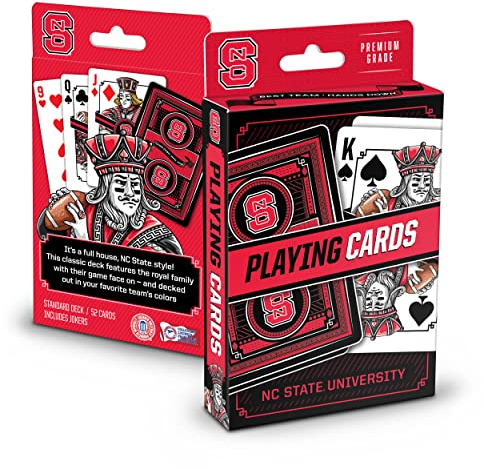 YouTheFan Unisex-Erwachsene NC State Wolfpack Spielkarten aus der Classic-Serie, Teamfarben