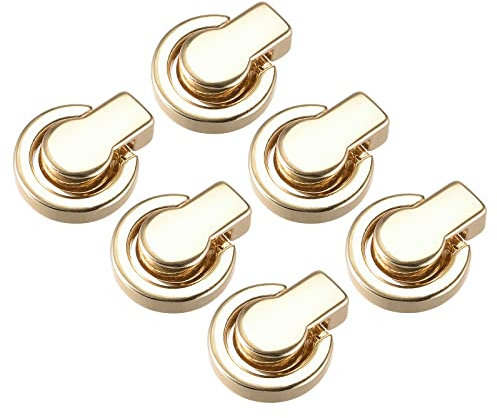 sourcing map Rivetto a sfera, rivetto a vite con testa a sfera, con anello a D, per borse, catene, connettori, fai da te, artigianato in pelle, Color oro., 0.67 x 0.59