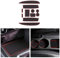 CDEFG Compatible avec Renault Clio 4 2013-2019 Tapis de Protection Anti-poussière Antidérapant Coupe Porte Gobelet Tasse Boîte de Bras Caoutchouc Voiture Console Centrale Accessoire (Rouge)
