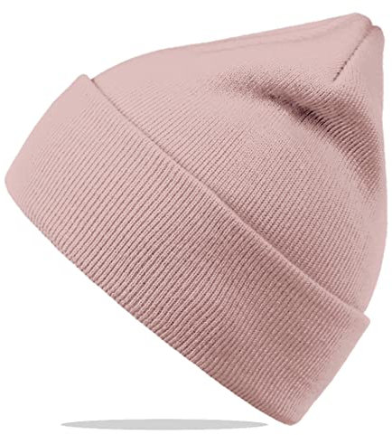 Van Der Rich ® - Bonnet Tricoté Doux et Chaud pour Homme Femme (Old Pink-Rose, TU)