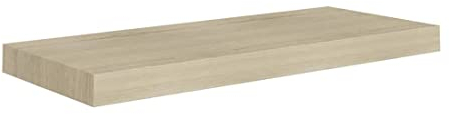 Acomoda Textil – Estantería para Pared 3 Diferentes Tamaños. Balda Flotante Decorativa de Madera con Fijación Invisible, Estante para Dormitorio, Cocina, Baño y Oficina. (Chene, 25x22,8x3,4 cm)