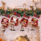 YumSur Weihnachtsstrumpf Set 4 Stück, Nikolausstrumpf für Weihnachtsdeko, Weihnachten Christmas Stocking für Weihnachtsbaum Kamin Deko, Weihnachtssocken für Weihnachten Geschenke (Style2)