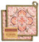 Maison d' Hermine Lot de 2 maniques damassées avec boucle résistante à la chaleur pour barbecue, cuisine, pâtisserie, grillage, micro-ondes, barbecue, Thanksgiving, Noël (20 cm x 20 cm)