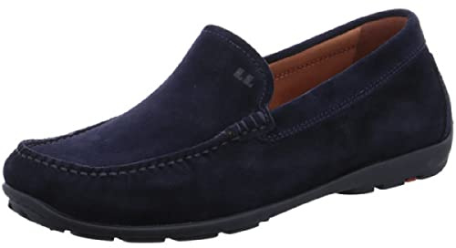 LLOYD Herren Mokassins Schuhe Emilio Mokassin Glattleder Slipper Freizeit Elegant Slip-Ons Uni Llyod Slipper Mokassin Herren schwarz