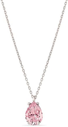 Einzelstück Collier avec pendentif en forme de goutte en cristal ; argent sterling 925, or rose, or, Cristal