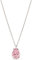 Einzelstück Collier avec pendentif en forme de goutte en cristal ; argent sterling 925, or rose, or, Cristal