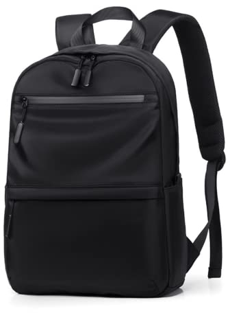 M.lemo925 Nylon-Rucksack für Damen und Herren, 35,6 cm, Laptop-Rucksack, groß, modisch, Schulrucksack, Schwarz