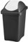 Home Centre 30L Swing Lid Kitchen General Waste Recycling Bin Colour Code Management Made in Italy Quality Rubbish Office Storage Trash Containers White-Black