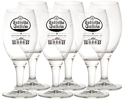 Estrella Galicia Copa Atlántica Pack de 6 copas de cerveza de 30cl