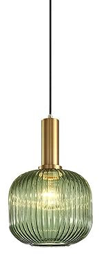 XYBZJP Abat-Jour en Verre coloré, plafonnier de Style Moderne créatif, Lustre d'éclairage à tête Unique à Base E27, Lampe Suspendue au Grenier du Balcon de la Chambre