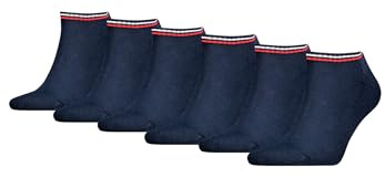 Tommy Hilfiger Sneaker Socken Herren & Damen Füsslinge 6-er Pack, Farbe:Dark Navy, Socken & Strümpfe:43-46
