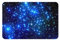 HAHAFU Fußmatte mit Galaxie-Sternen, innen außen, 40 x 60 cm, bedruckt, waschbar, rutschfest, saugfähig, Eingangsteppich, Bodenmatte