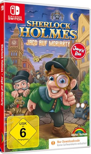 Sherlock Holmes - Jagd auf Moriarty - Jump n Run Abenteuer Game für Switch