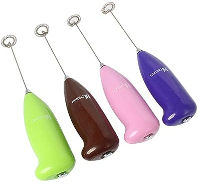 PRETYZOOM Elektrischer Milchaufschäumer Handheld Schneller Frother Für Kaffee Latte Cappuccino Ergonomischer Griff Batteriebetrieben Für Zuhause Zufällige Farbe
