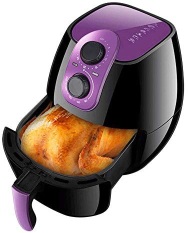 Air Fryer Electric Hot air Fryers Oven Oilless Cooker, Digital Touchscreen,Cooking Presets, Preheat & Nonstick Basket,22.0 cm * 22.0 cm * 15.0 cm (Color : Red) (Purple) needed charitable