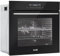 Black 60cm Integrated Fan Assisted Electric Oven 72L Wall Mounted Built-In Grill