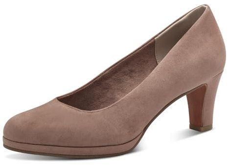 MARCO TOZZI Damen Pumps mit Trichterabsatz Vegan, Rosa (Nude), 38 EU