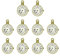 Lurrose 10 Stück Legierungs Anhänger Charm Uhr Emaille Perlen Charms Antike Charms Uhr Emaille Charms Armband Charm Silber Charm Antike Bronze Uhr Anhänger Taschendekoration