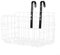 Bicycle Accessory Adjustable Front Basket Hook Set for eBike, Scooter, Folding Bike Use (black)