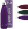 FLSK Trinkflasche – Premium Edelstahl Thermosflasche – 100 % auslaufsicher & kohlensäuregeeignet – hält 24 h kalt & 18 h heiß – BPA-frei (nordic plum, 500 ml)