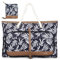 Lekespring Strandtasche Damen Groß mit Reißverschluss, Vielseitiger Damen Shopper Badetasche Saunatasche Reisetasche Tote Bag für Strand Reisen Einkaufen Sport u.Arbeit (Blattdruck)