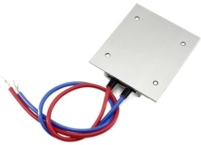 DEYIN 2pcs Thermostatic PTC Heater Element 50x44x6mm 12V 60/100C PTC Heater Plate Constant Temperature Heating Element(12V 60C 4-12W)