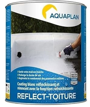 Reflect-Tetto - Rivestimento bianco riflettente - Aquaplan - 1 litro
